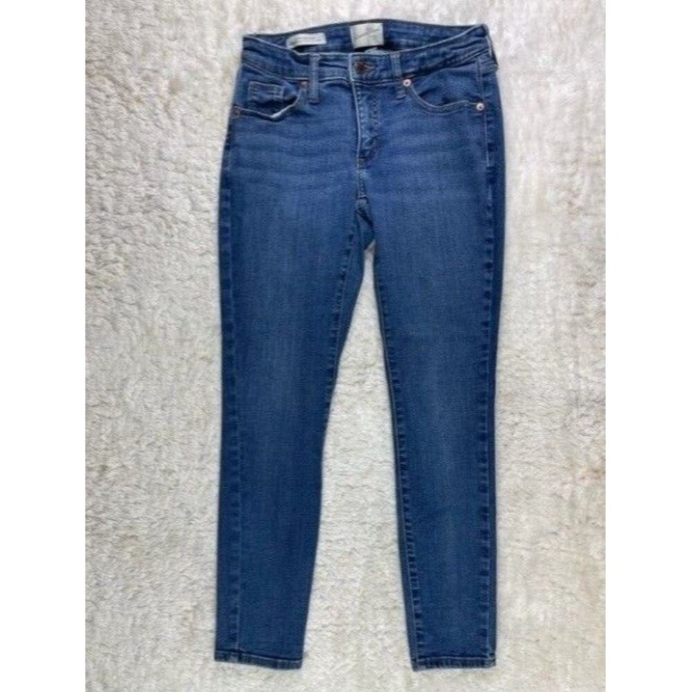 Universal Thread Size 2 26 Womens Jeans Mid Rise Curvy Skinny Stretch Med Wash